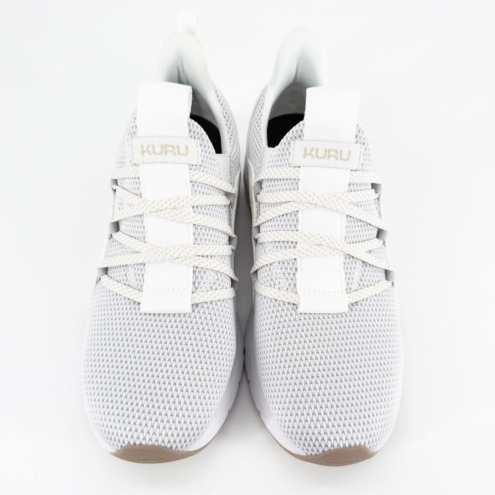 KURU FLEX Slip-On Women's 9 Bright White Sand Plantar Fasciitis Sneakers NWOB